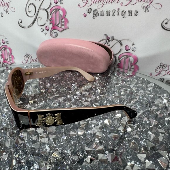 Juicy Couture sunglasses with case Brown Sunglasses Scottie dog logo cute y2k - Picture 12 of 16